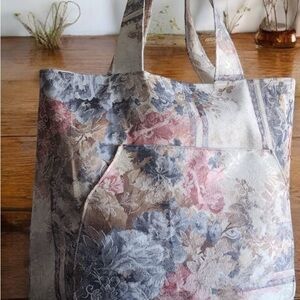 Floral Canvas Tote Bag